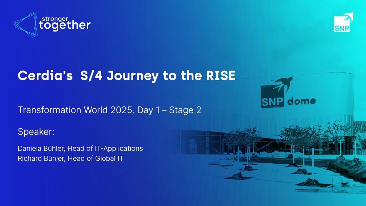 TW25 I Cerdia - SAP S/4HANA journey to the RISE