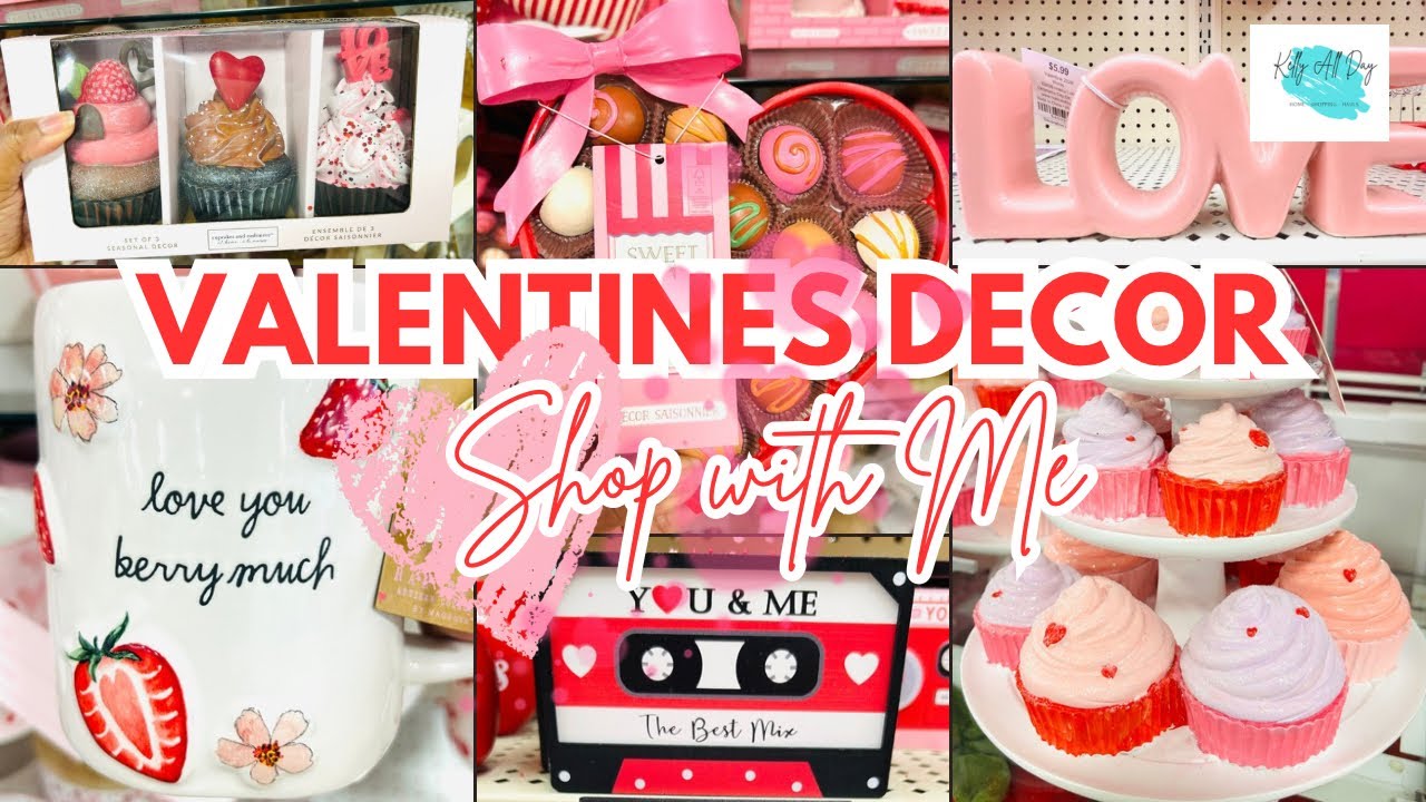 VALENTINE'S DAY DECOR SHOP WITH ME | HOMEGOODS & HOBBY LOBBY