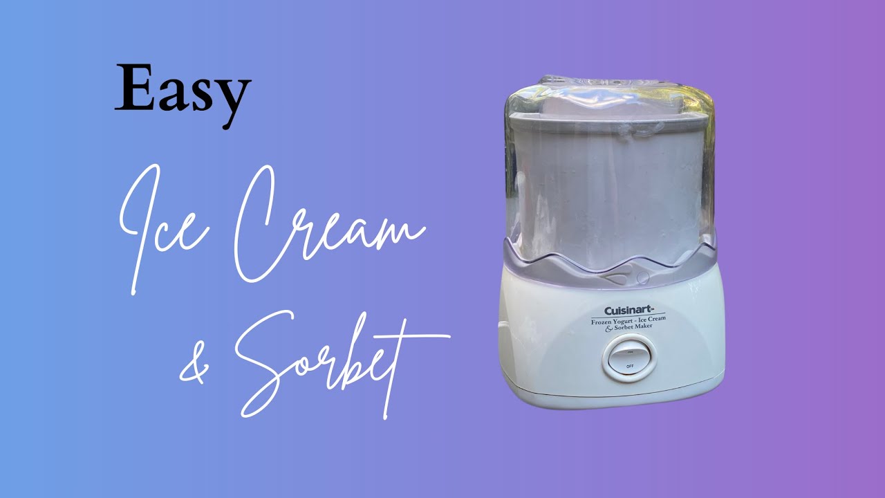 Cuisinart Ice Cream And Sorbet Maker.  Review, Demo And Tips For Use