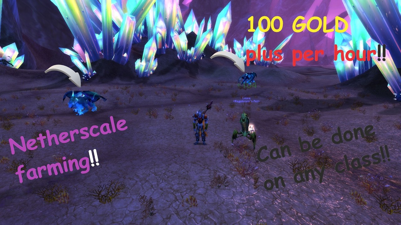 100 GOLD per hour TBC CLASSIC GOLD farm!!