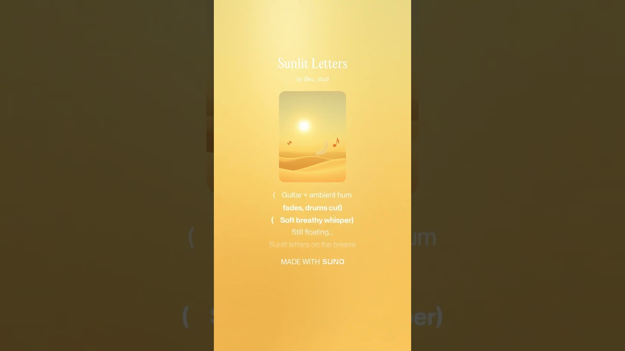 Sunlit Letters