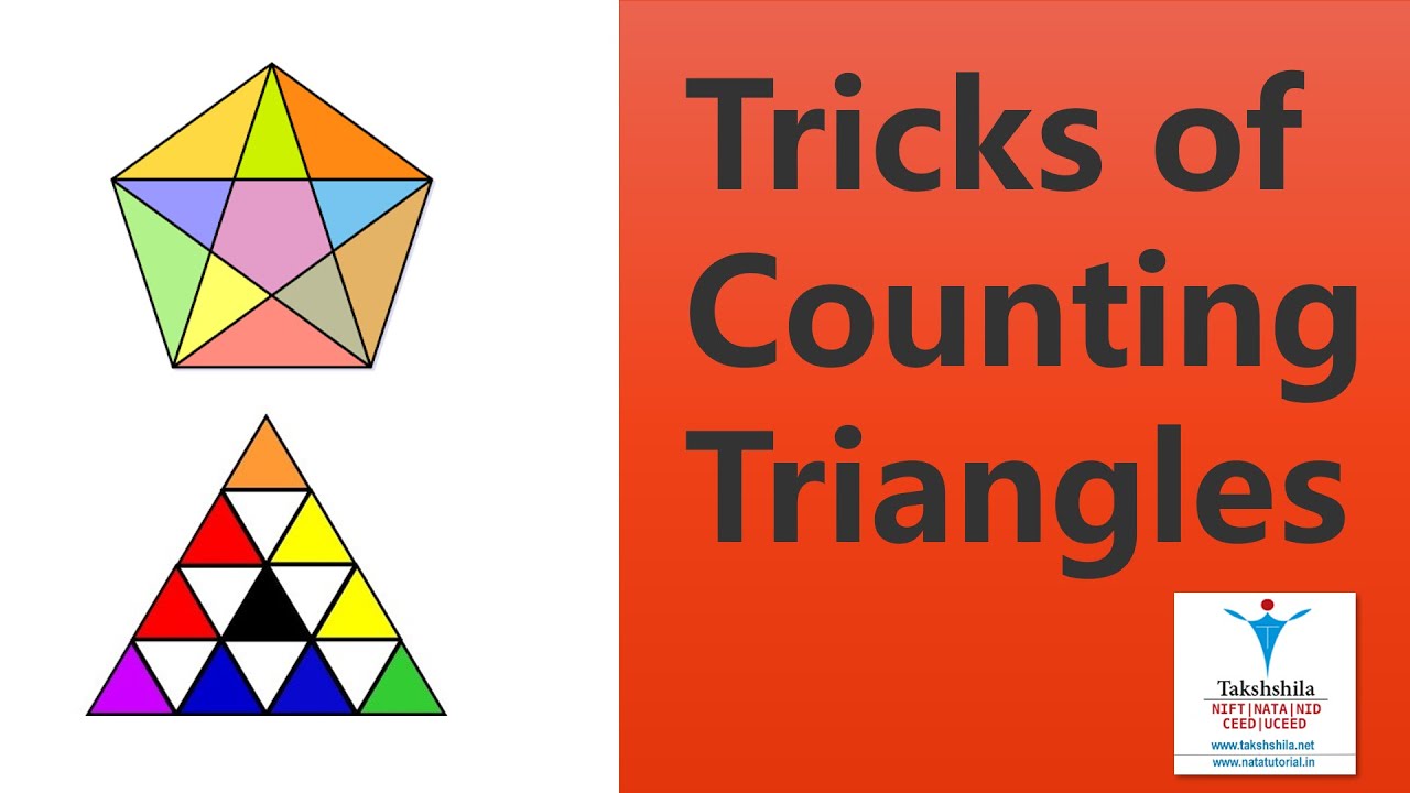 Counting Triangles  Tricks - Spatial Relation/ Non Verbal Reasoning. For NIFT, NATA, UCEED, JEE Exam