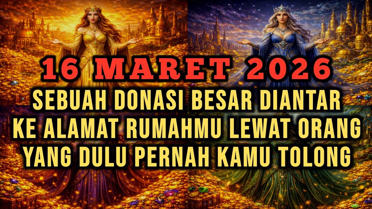 JIWA TERPILIH ✨ DONASI BESAR DIANTAR KE RUMAHMU, DARI ORANG YANG PERNAH KAMU TOLONG DI MASA LALU