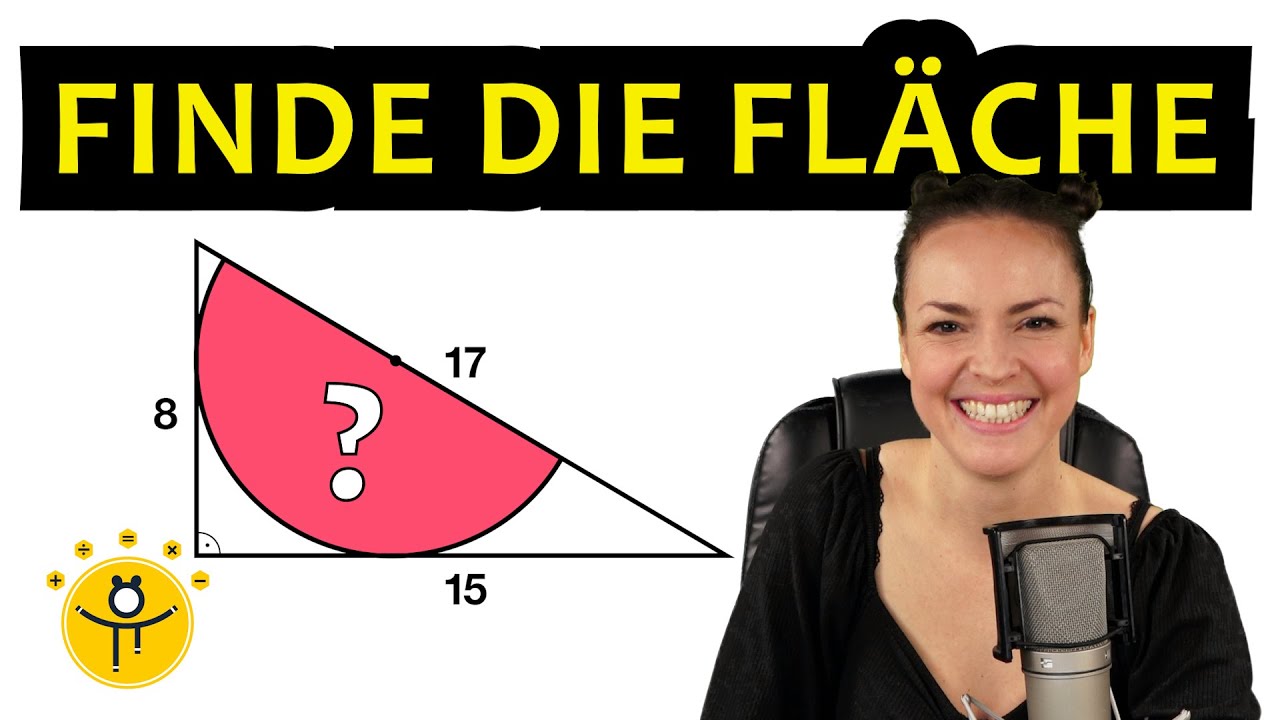 Löse das Geometrie Rätsel – Halbkreis im Dreieck