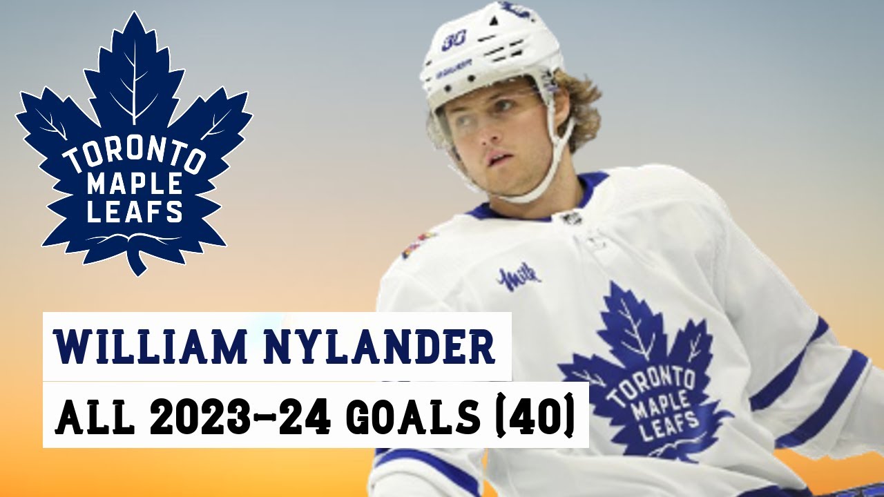 William Nylander (#88) All 40 Goals of the 2023-24 NHL Season
