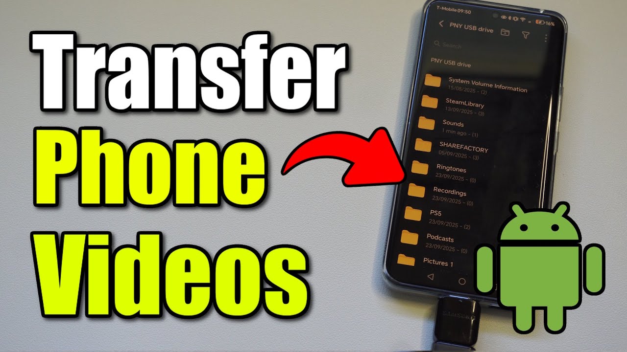 Как перенести видео с телефона Android на USB-накопитель (лучший способ)