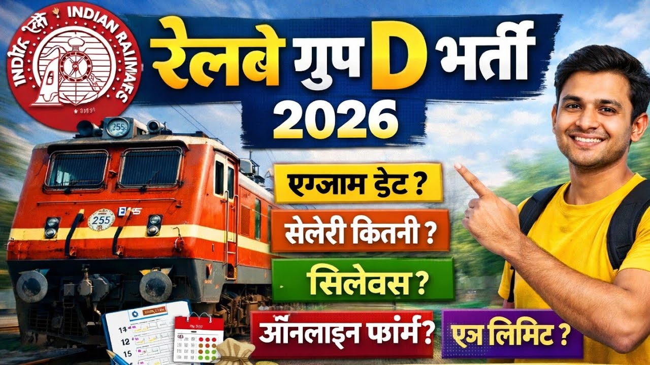 Railway group d Bharti 2026 / Railway group d syllabus 2026 / 