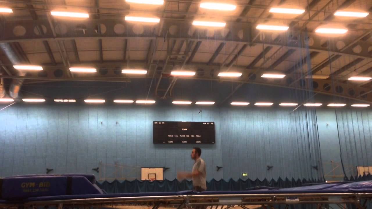 Stunt trampolining exam