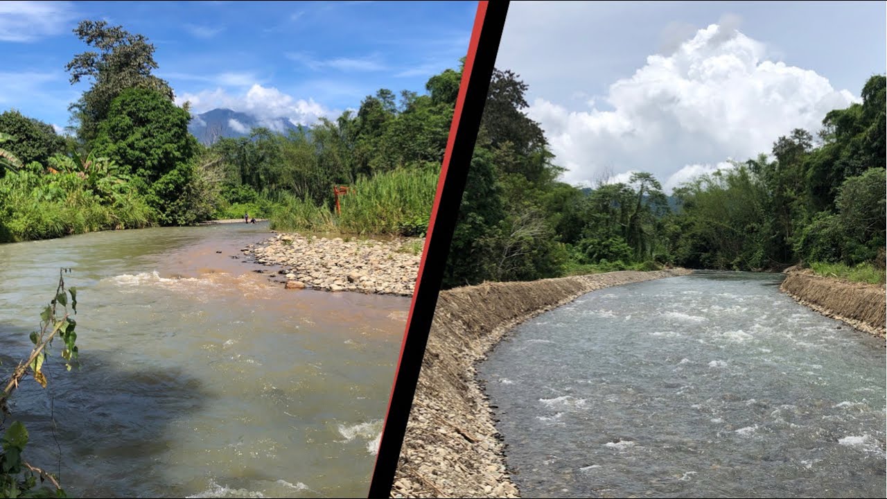 Digging river using excavator | time lapse start to finish