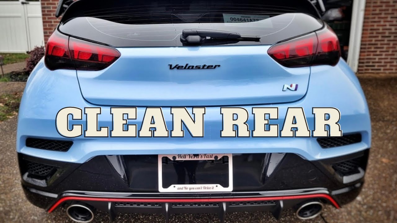 2019+ Hyundai Veloster N Rear Badge Emblem Removal and Relocation