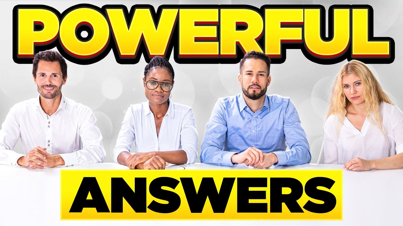 22 QUICK ANSWERS to COMMON INTERVIEW QUESTIONS! (Short & Easy-To-Remember Job Interview ANSWERS!)