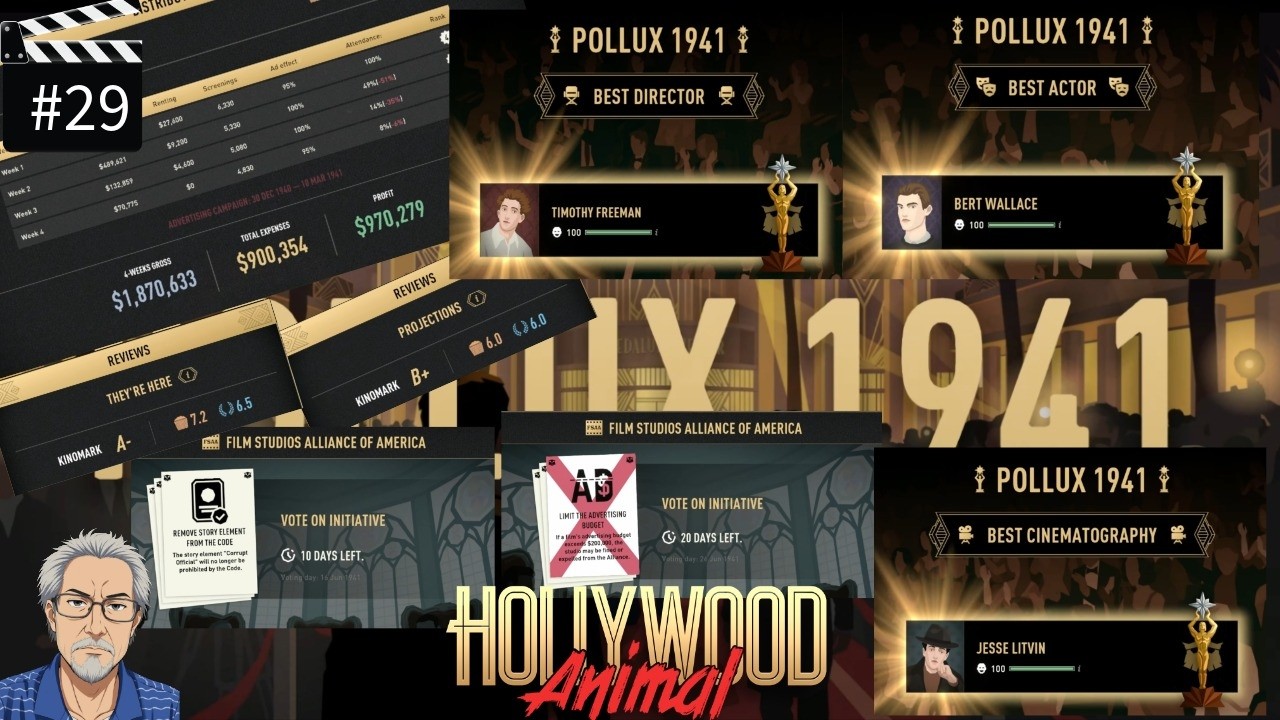 Hollywood Animal#29 We fire some people, we get awards, and two big votes that we initiate.