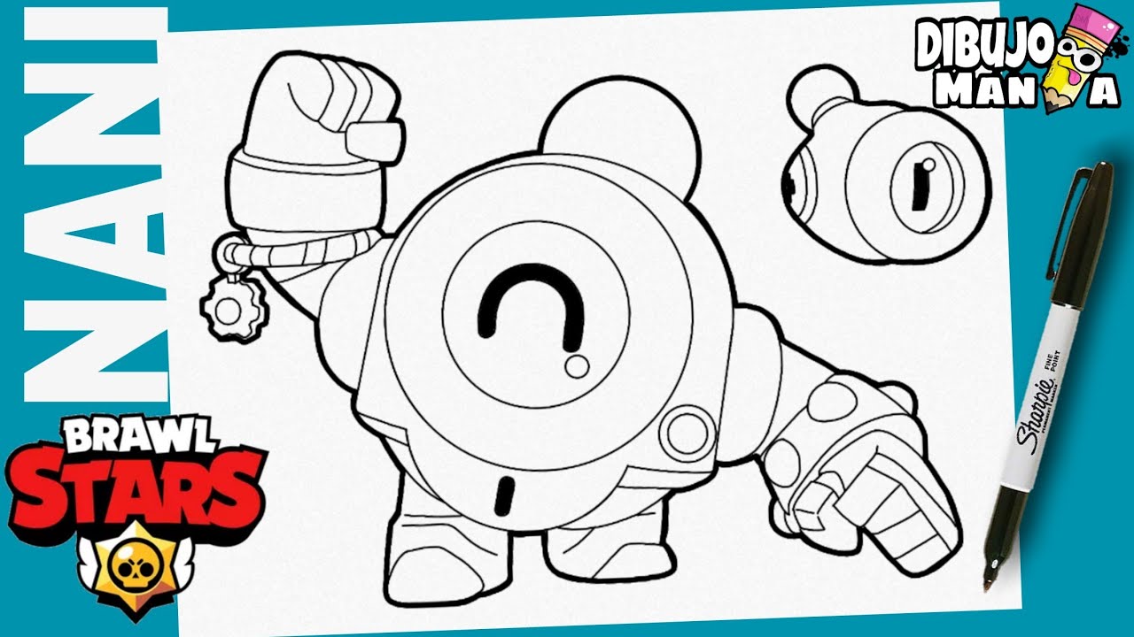 COMO DIBUJAR A NANI DE BRAWL STARS / DIBUJOS DE BRAWL STARS