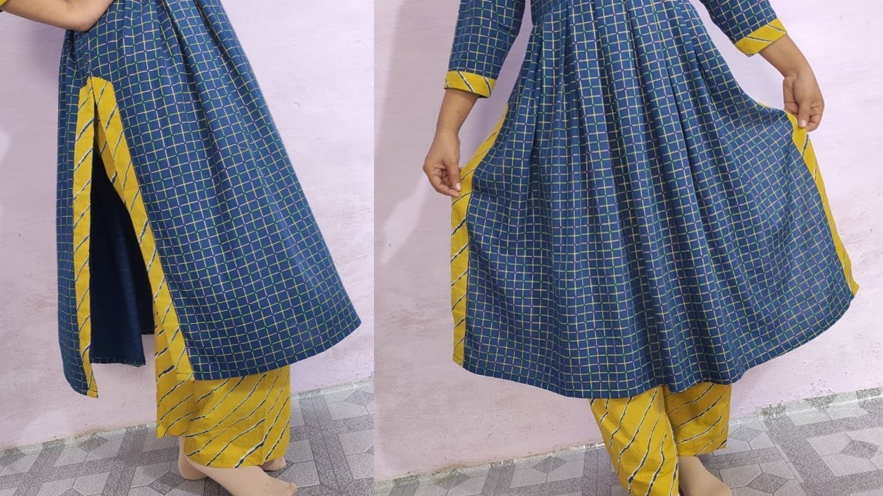 trending frock / side cut Frock cutting and stitching / frock cutting and stitching #barkatbutique