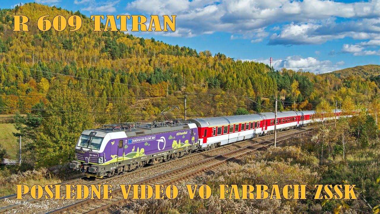 Pohľad rušňovodiča | R609 | BA-TN | 383 110 | Posledné video! S baklažánom do Trenčína!