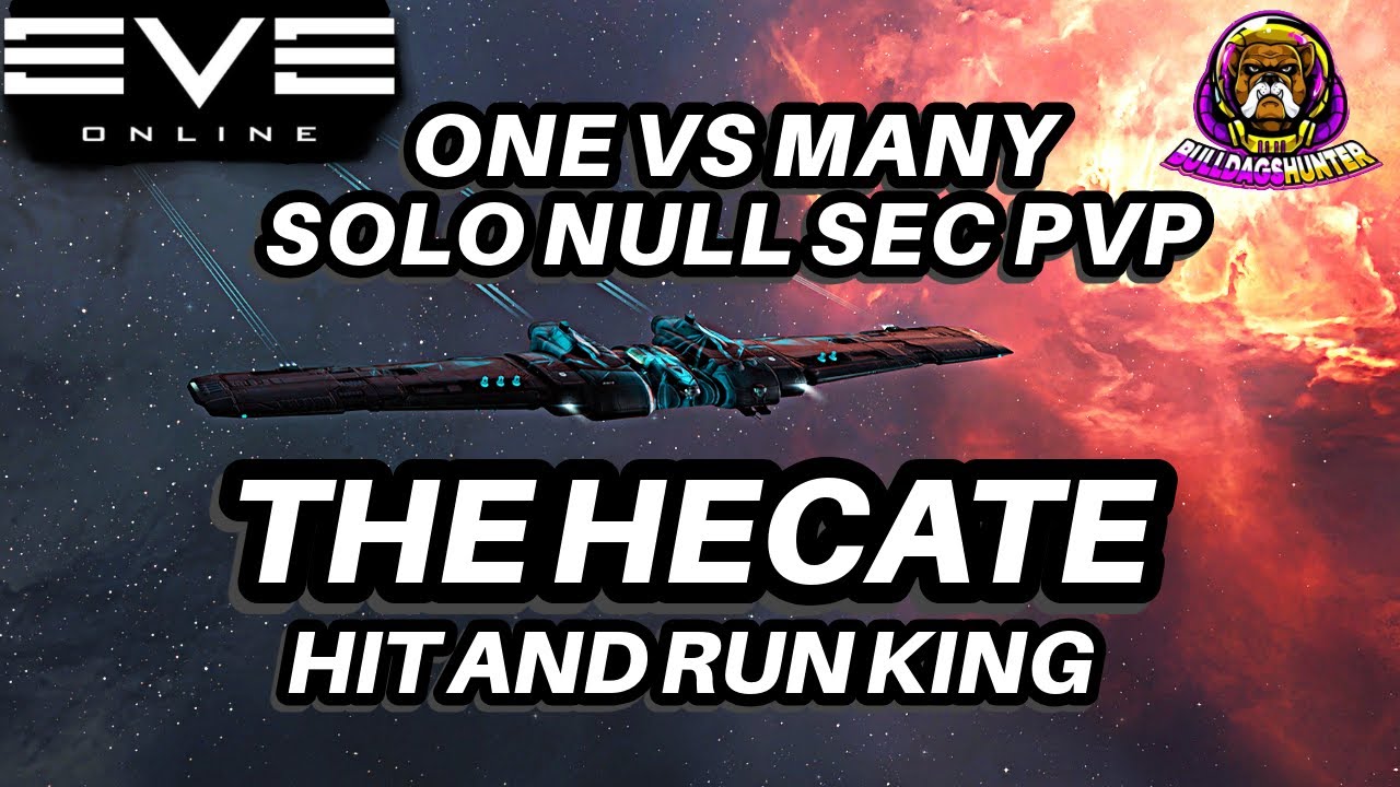 One VS MANY - Solo  PVP Null Sec - The Hecate - Hit and Run King - EVE ONLINE