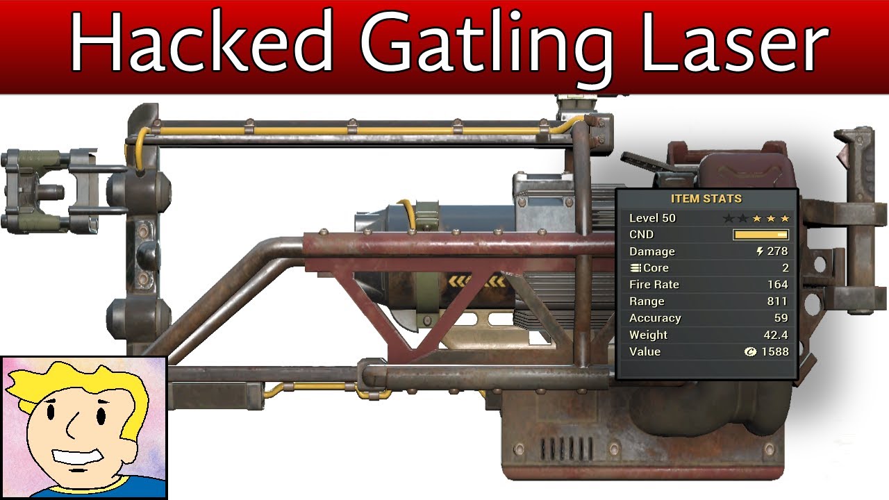 FO76 - Hacked Gatling Laser - Weapons that shouldn't exist
