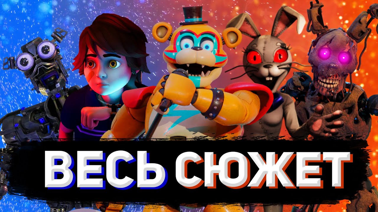 ВЕСЬ СЮЖЕТ FNAF SECURITY BREACH ЗА 10 МИНУТ