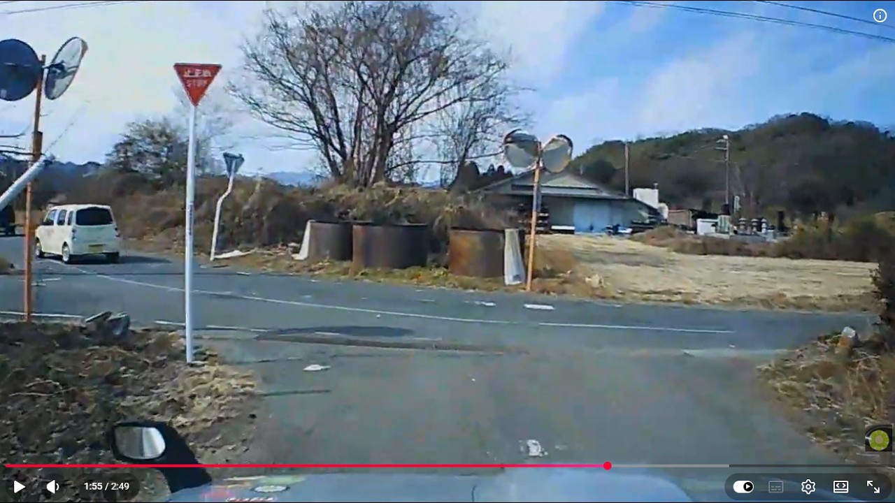 320.県道～青い雪山方面～農道～遠くにテーブルマウンテン～役所の帰り笑～。群馬帝国の日常劇場。中華激安ドラレコ。たまに米軍ラジオON。群馬の車窓から