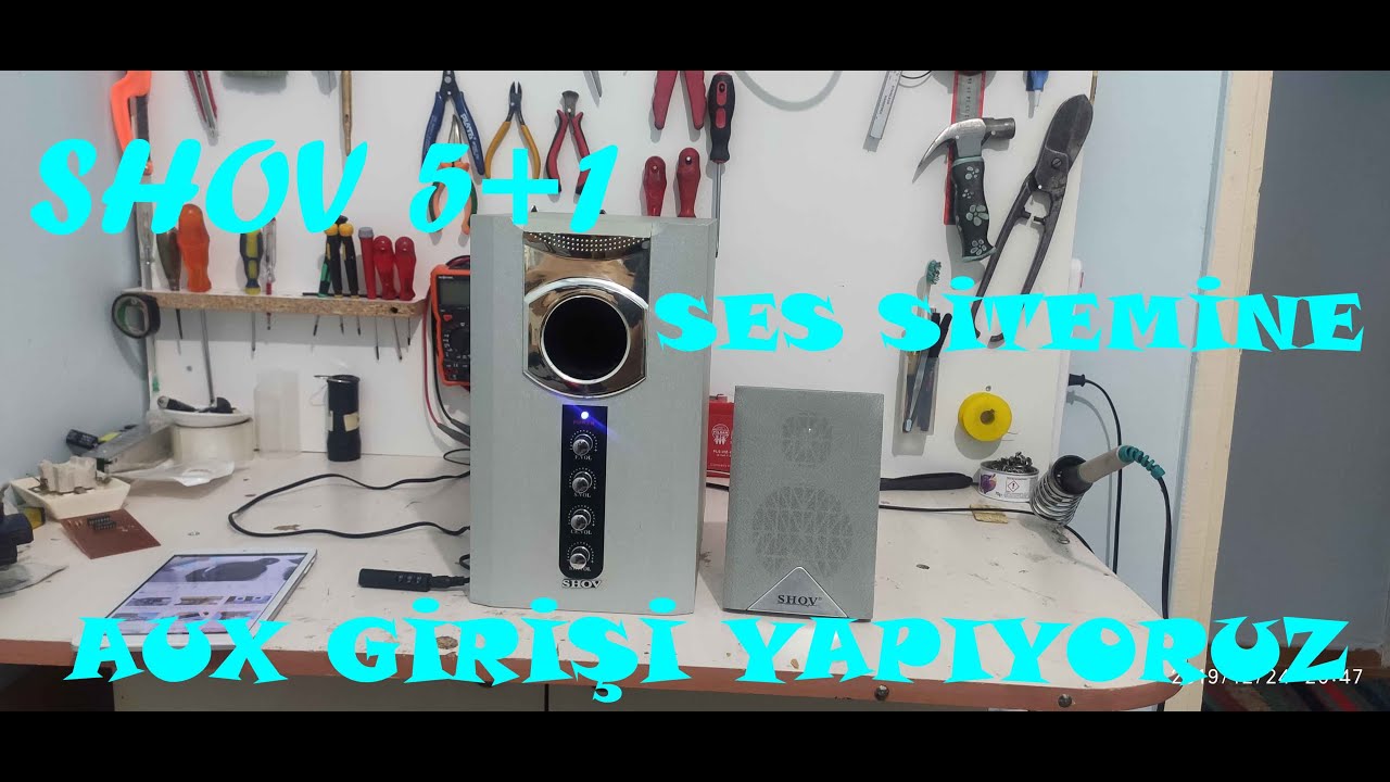 SHOV 5+1 EV SİNEMA SES SİTEMİNE AUX MONTAJI