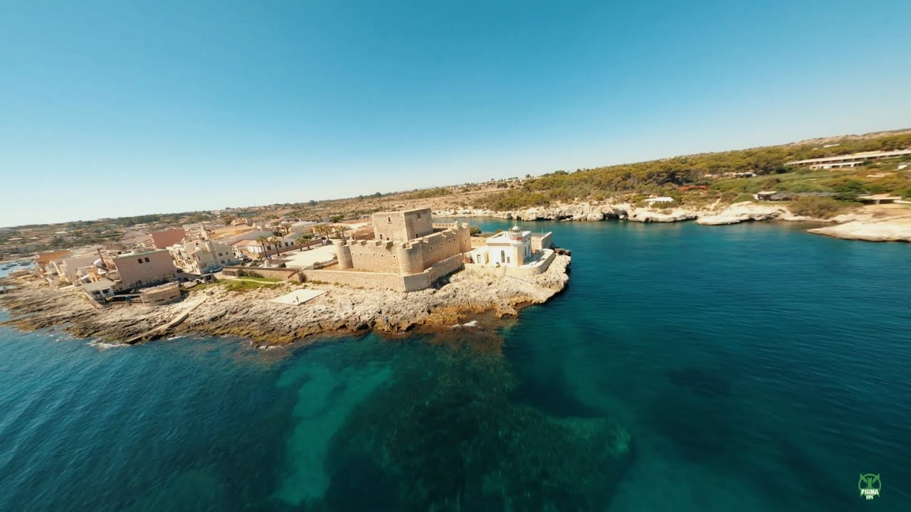 Castello di Brucoli e Sbarcatore dei Turchi Augusta - Drone FPV - Sicilia
