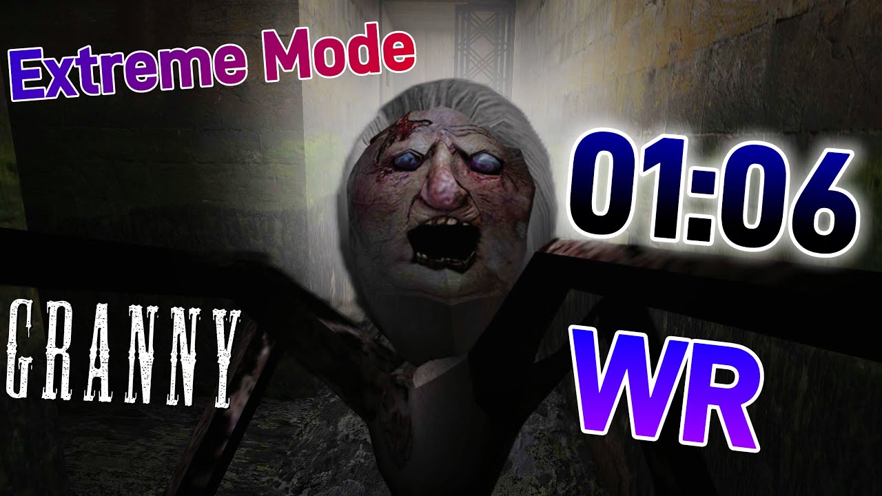 Granny - Extreme Mode Any% Speedrun World Record In 01:06 (**Sewer Escape**)