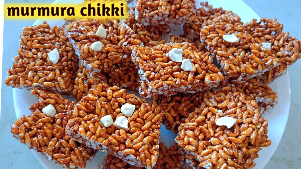 Murmura chikki| chikki recipe|gud murmura chikki|murmura ladoo| murmura gajak