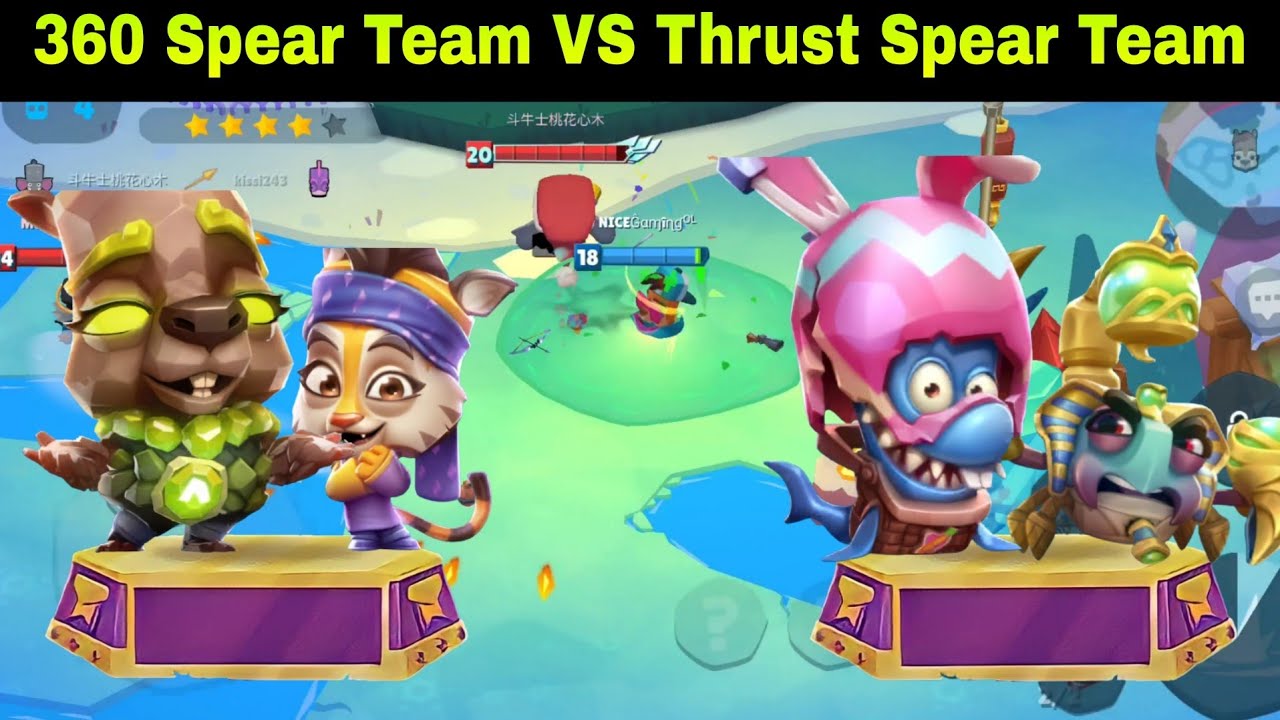 360 Spear Team VS Thrust Spear Team | Zooba