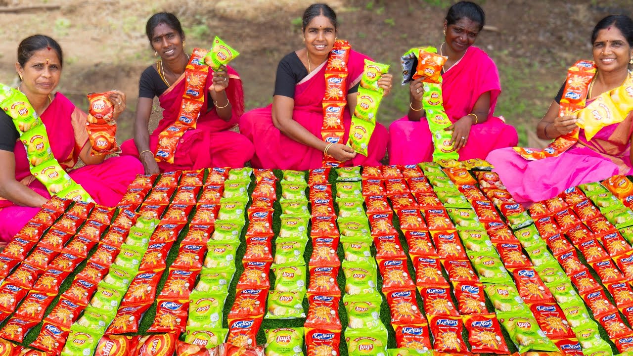 500 PACKET LAYS AND KURKURE |Amazing New Recipe With Lays,kurkure Chips | Yummy Lays, kurkure Recipe