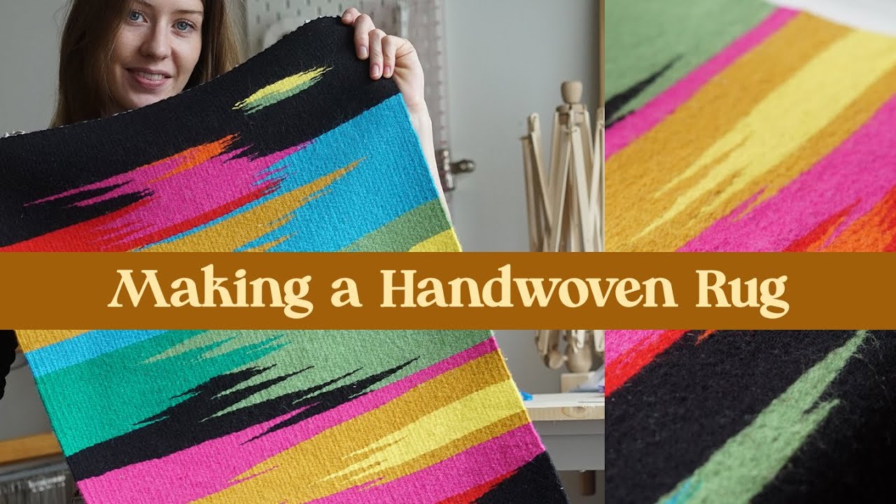 Start to Finish of Making a Tapestry Rug- Weaving Vlog