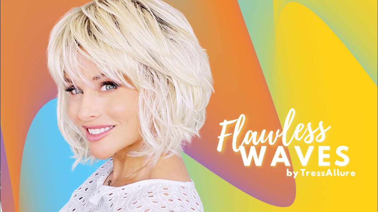 TressAllure FLAWLESS WAVES Wig Review | NEW BLONDE! | MY YIKES moment! | HOW TO BALANCE PERMATEASE!