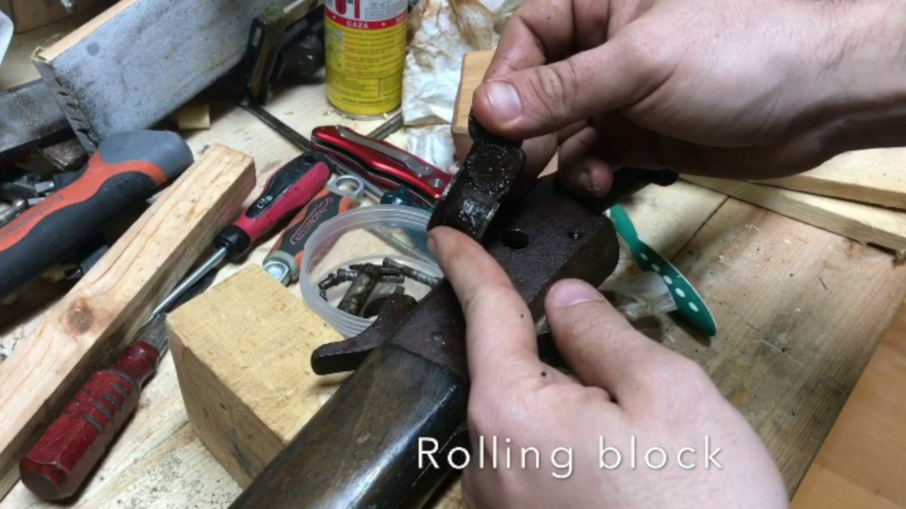 Disasembling REMINGTON Rolling Block 8mm lebel
