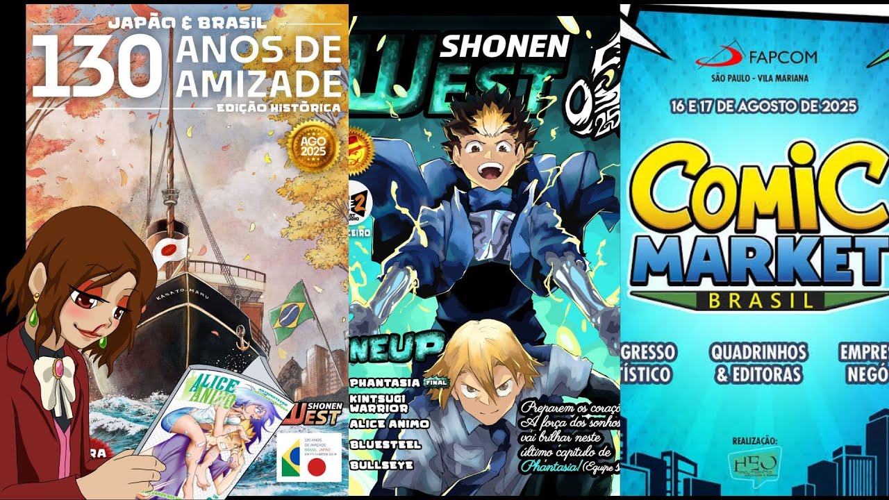 Shonen West 08/2025, o que achei das últimas edições e do Comic Market Brasil, o evento de hqs BR
