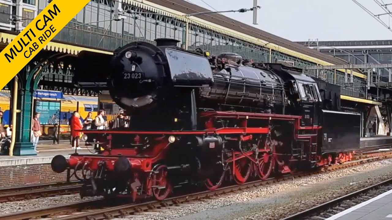 🇩🇪 Cab Ride 1952: German Baureihe 23: Arnhem - 's-Hertogenbosch SSN NOSTALGIE EXPRESS 7/5/2022