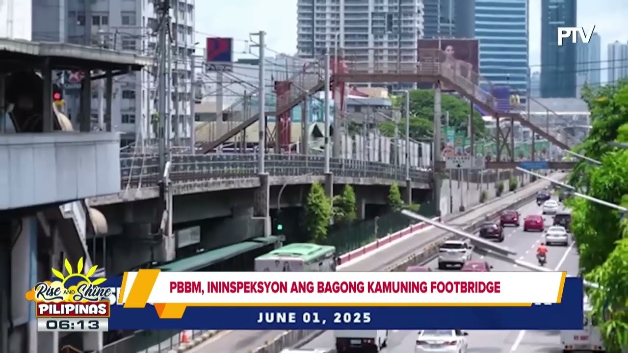 Mr. President on the Go | PBBM, ininspeksyon ang bagong Kamuning Footbridge