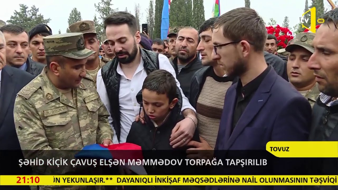 Şəhid kiçik çavuş Elşən Məmmədov torpağa tapşırılıb