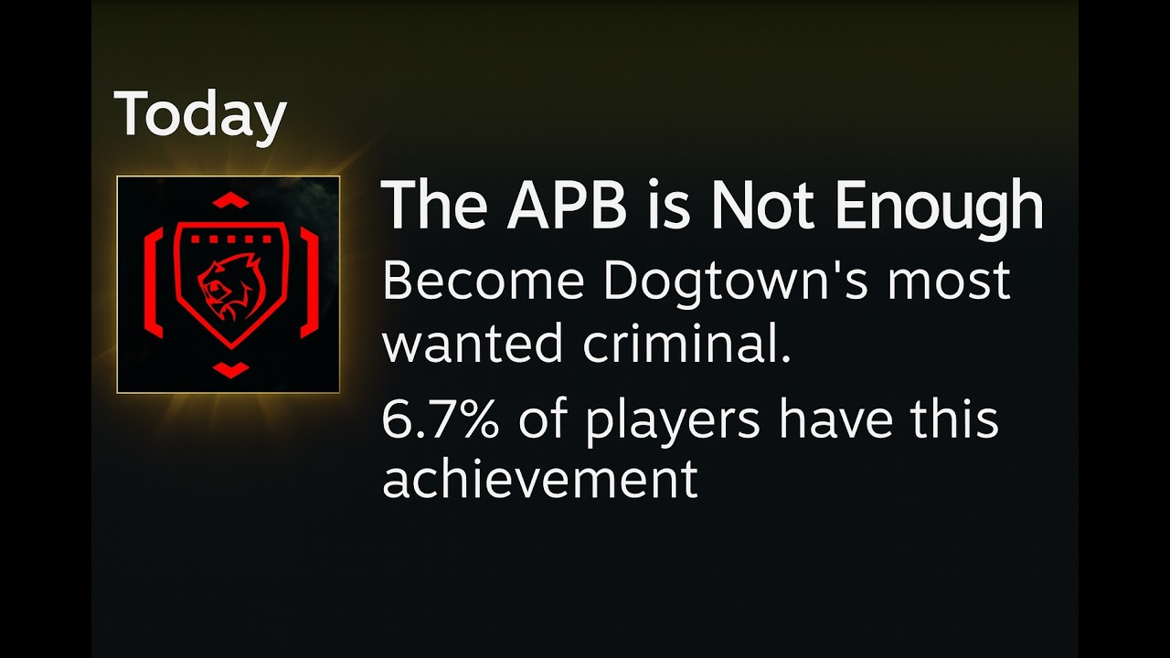 Cyberpunk 2077 - The APB Is Not Enough Achievement