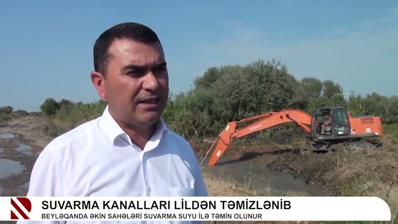 Beyləqanda əkin sahələri suvarma suyu ilə təmin olunur 11 09 2024 Real Tv