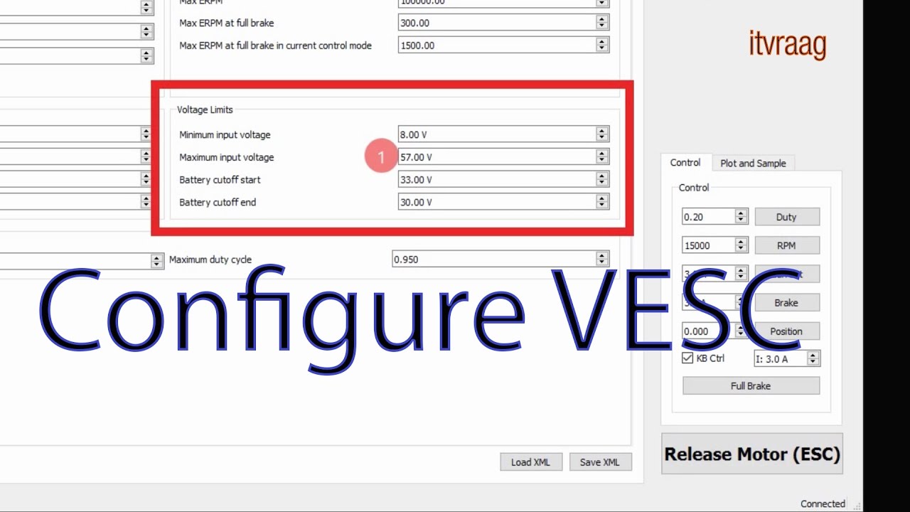Configuring VESC with BLDC tool for DIY eBoard