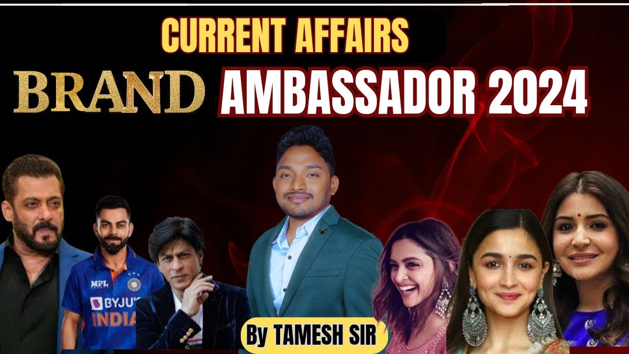 BRAND AMBASSADOR 2024 || Current Affairs 2024 || CGPSC PRE