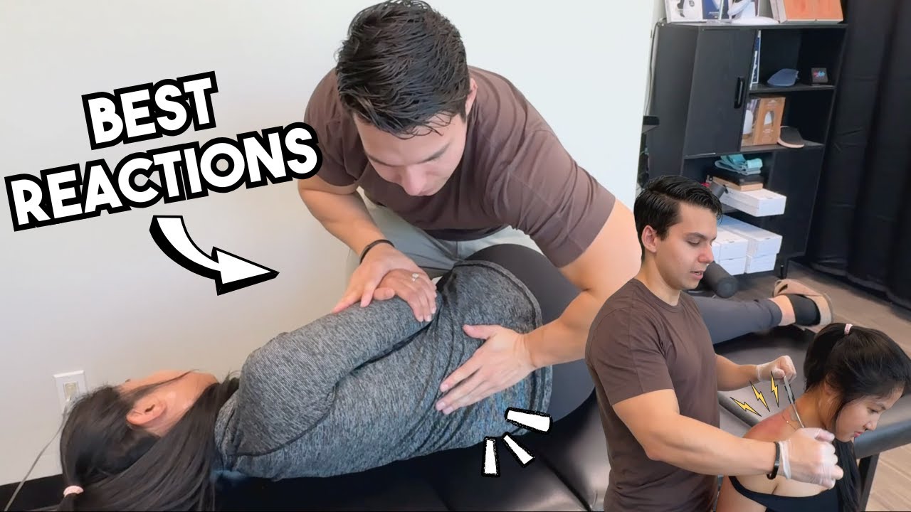 She was SO STIFF after running a 5K! Chiropractic Treatment, Cracks & Sports Massage