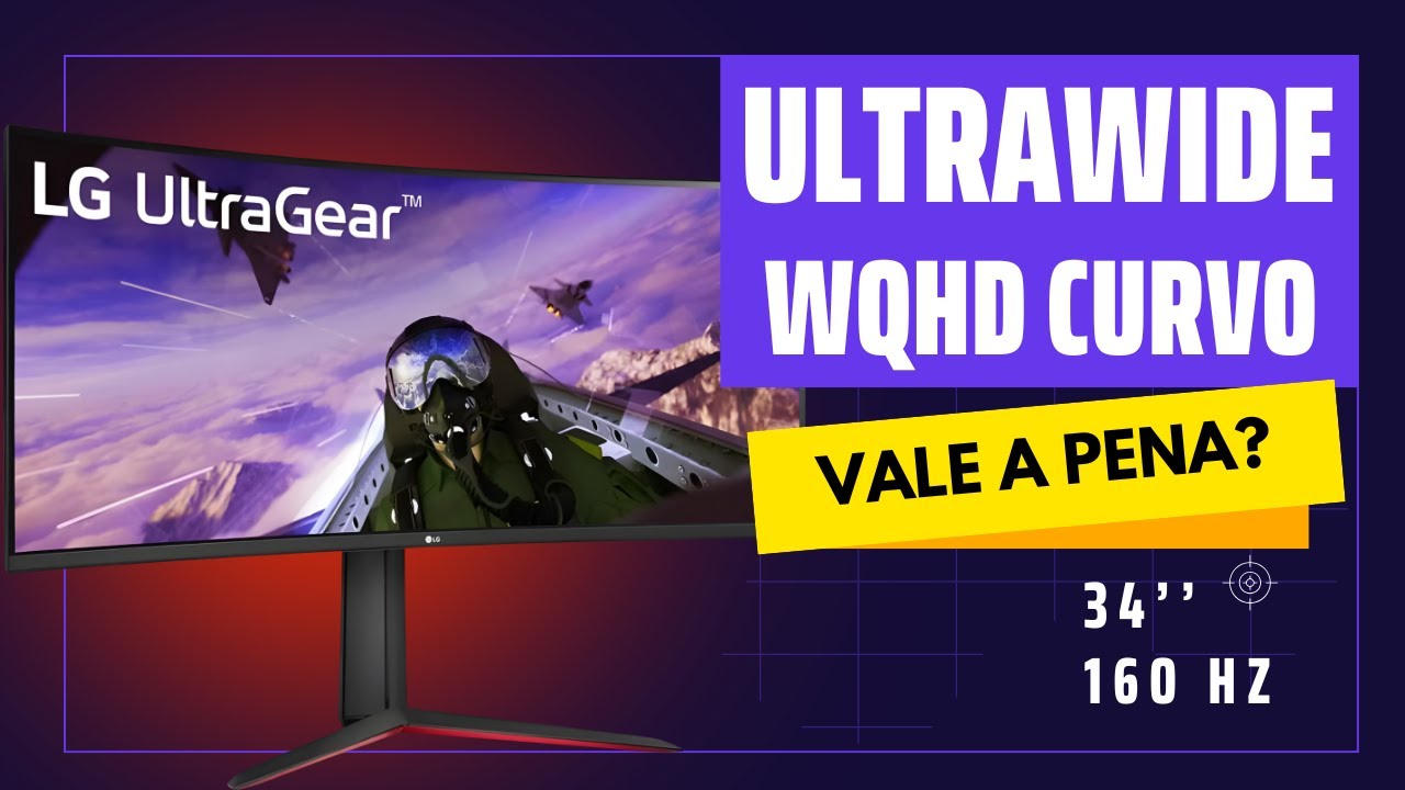 Monitor Gamer LG UltraWide 34” 34GP63A | Curvo Quad HD, 160Hz e 1ms