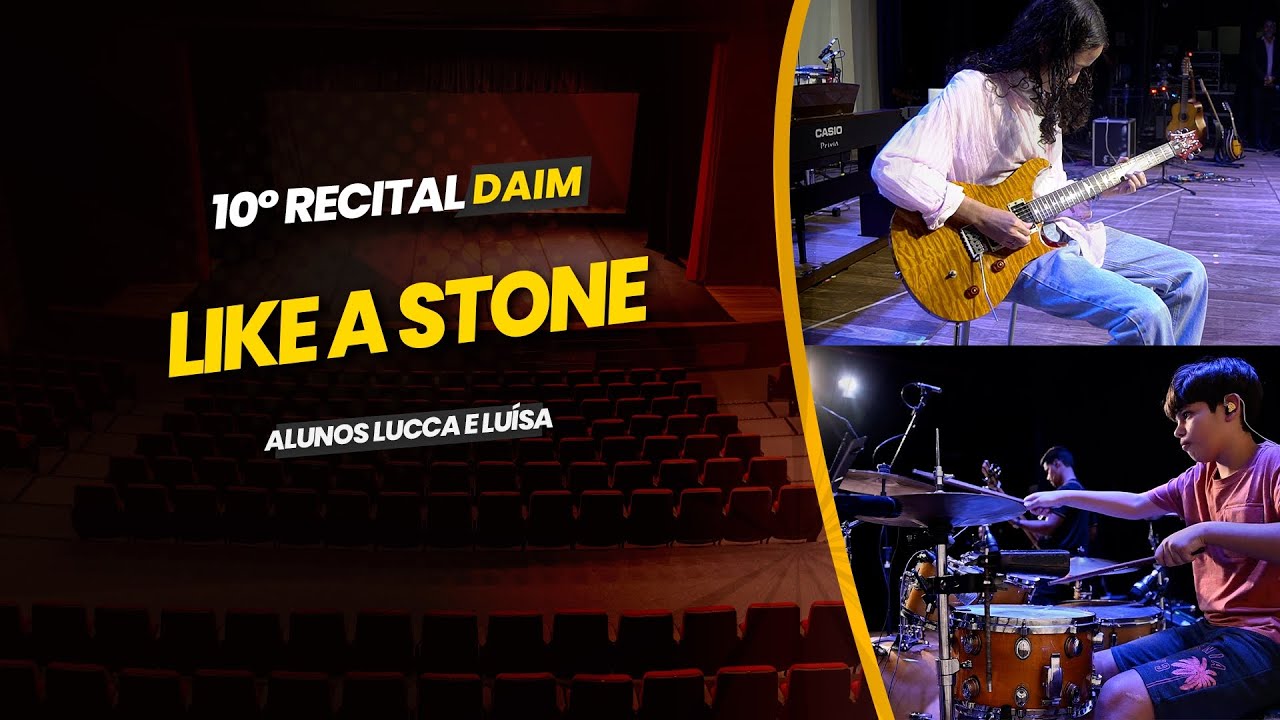 Alunos Lucca Lenzi e Luíza Soares - Like a Stone (Cover)