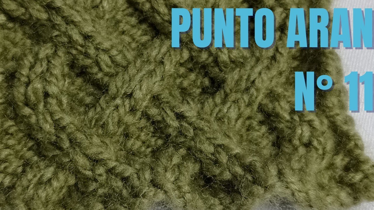 punto aran N° 11 - tejido en dos agujas para prendas