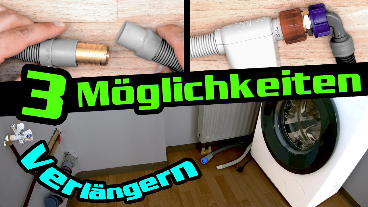 Zulauf & Ablauf Schläuche verlängern | #Waschmaschine #Geschirrspüler #Aquastop #Anleitung
