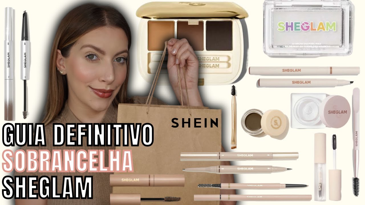 Comprei TODOS os PRODUTOS de SOBRANCELHA da SHEGLAM e TESTEI CADA UM no ROSTO
