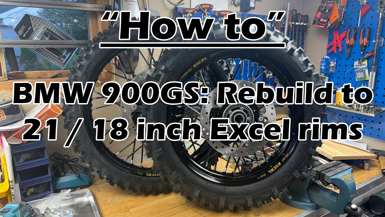 How to BMW 900GS Rebuild to 21 / 18 inch Excel rims [4K-UHD]