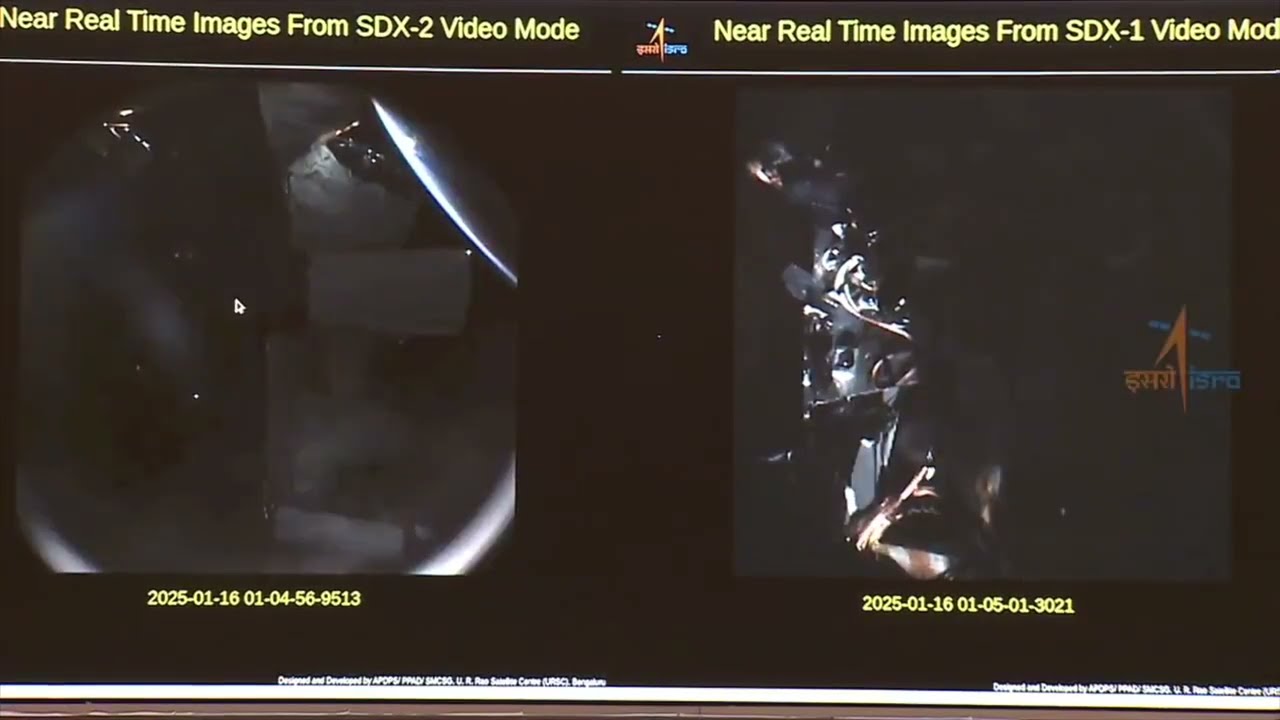 DOCKING CONFIRMED! India ISRO SpadeX InOrbit Docking Demo