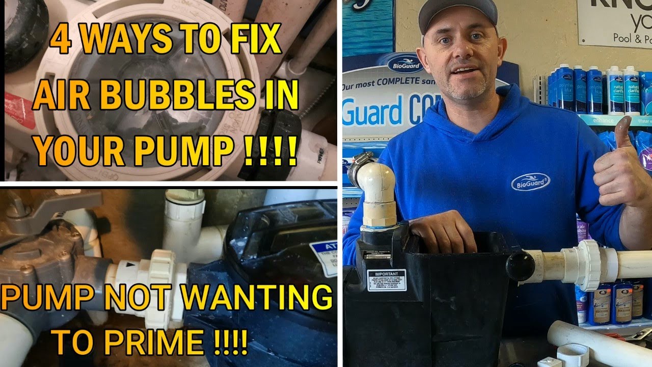 How to fix Air leaks in Pool Pump: fix Air Bubbles in Pool Pump: Pool Pump not priming