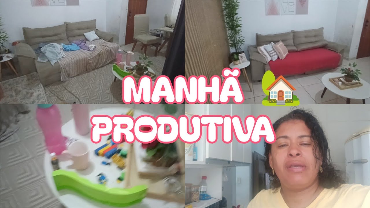 MANHÃ PRODUTIVA | LIMPEI E ORGANIZEI A SALA, AMEI O RESULTADO 